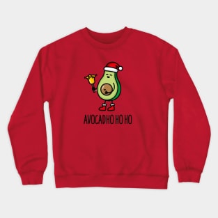 Avocad ho ho ho avocado Santa Claus pun keto diet Crewneck Sweatshirt